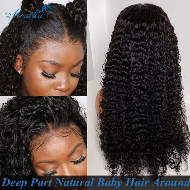 Deep Wave Closure Lace Frontal Wig