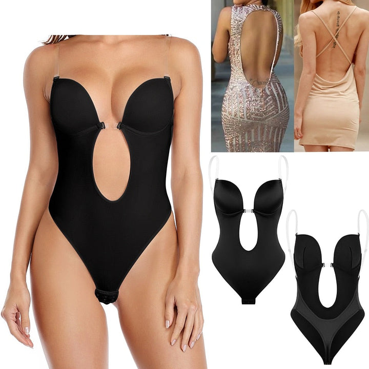 Deep V-Neck Bodysuit