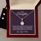 Eternal Hope Necklace and Cubic Zirconia Earring Set - For Daughter From Mom