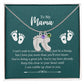 Engraved Baby Feet with Birthstones Necklace - For My Mama