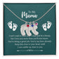 Engraved Baby Feet with Birthstones Necklace - For My Mama