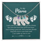 Engraved Baby Feet with Birthstones Necklace - For My Mama