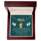 Engraved Baby Feet with Birthstones Necklace - For My Mama