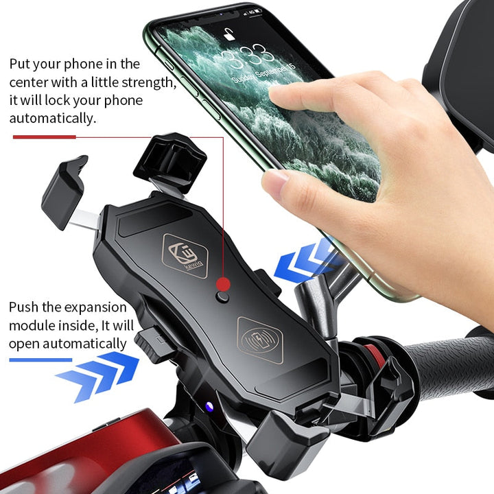 Wireless Phone Charger for Motorcycle/Bike